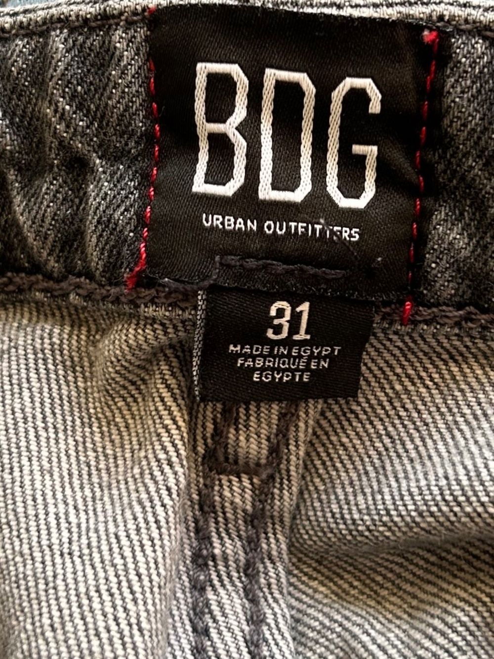 BDG High Waist Rolled Hem Denim Shorts in Washed Black - Picture 8 of 10